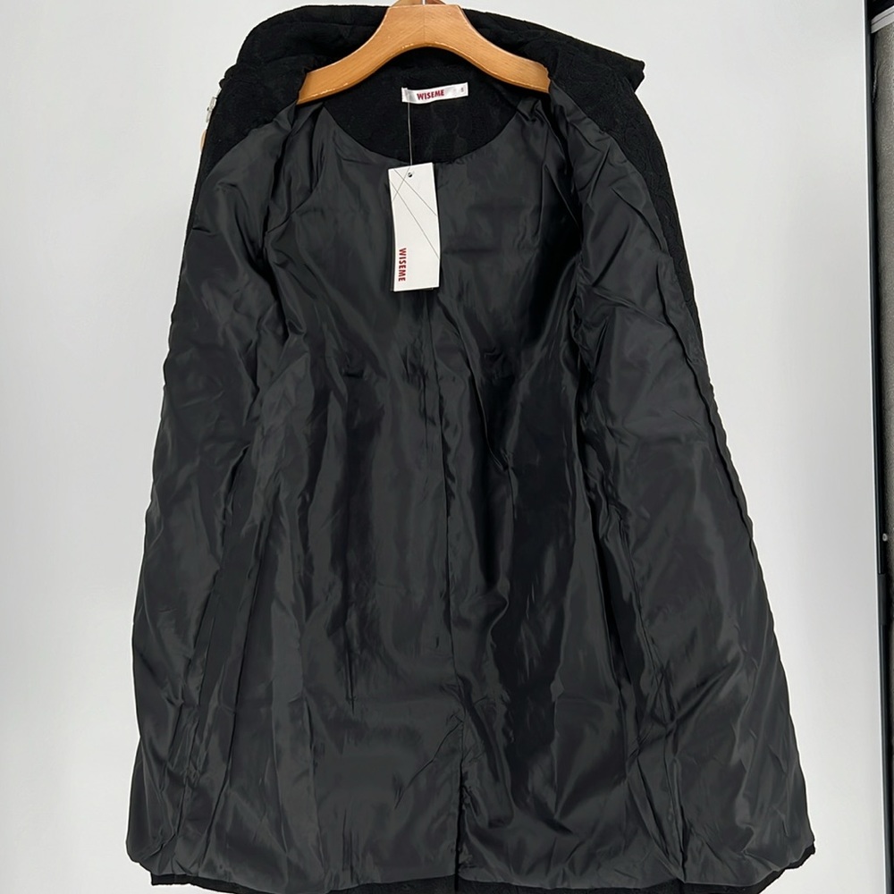 WISEME‎ BLACK LACE COAT - Picture 10 of 10